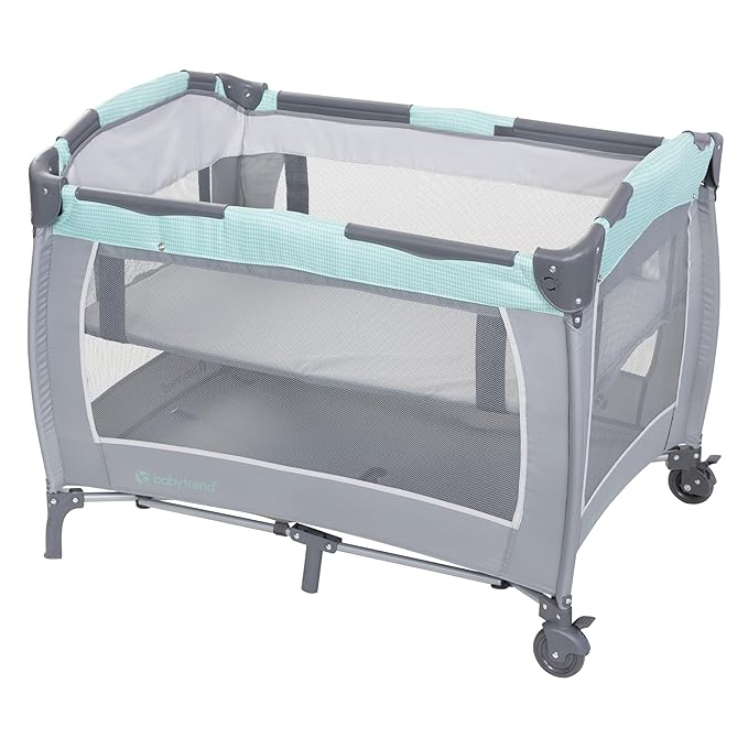 Baby Trend Lil' Snooze Deluxe III, Cozy Mint-CubbioJoy