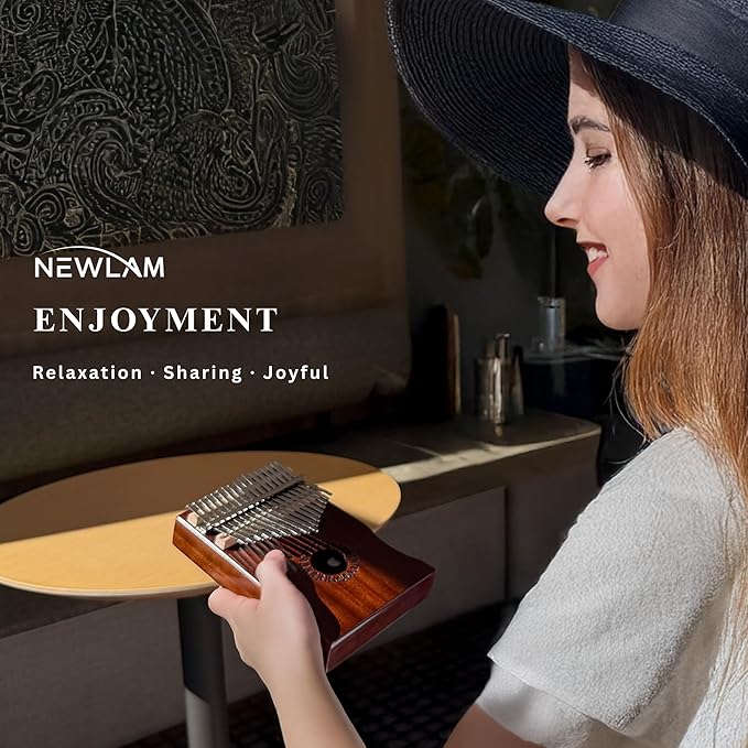 Kalimba Thumb Piano 17 Keys, Portable Mbira Finger Piano Gifts for Kids and Adults Beginners-CubbioJoy