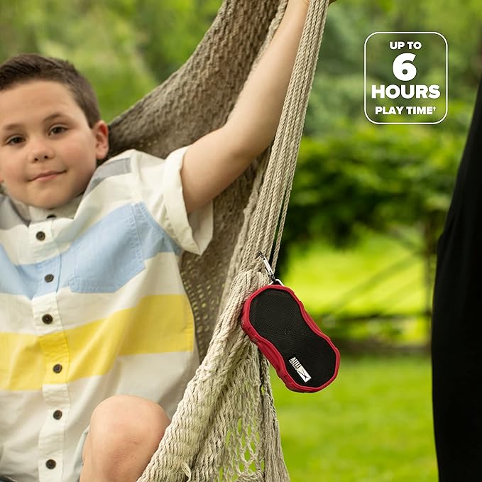 Altec Lansing Baby Boom XL - Waterproof Bluetooth Speaker, Wireless & Portable Speaker for Travel & Outdoor Use, Deep Bass & Loud Sound, 1 Pack, Red-CubbioJoy