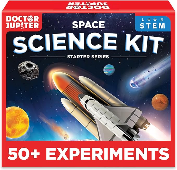 Doctor Jupiter Space Science Toy, Crafts Kit for Kids | Birthday Gifts for Boys 8+ Years Old | STEM Toy with 50+ Experiments | Learning & Educational Kits, Planet Toys-CubbioJoy