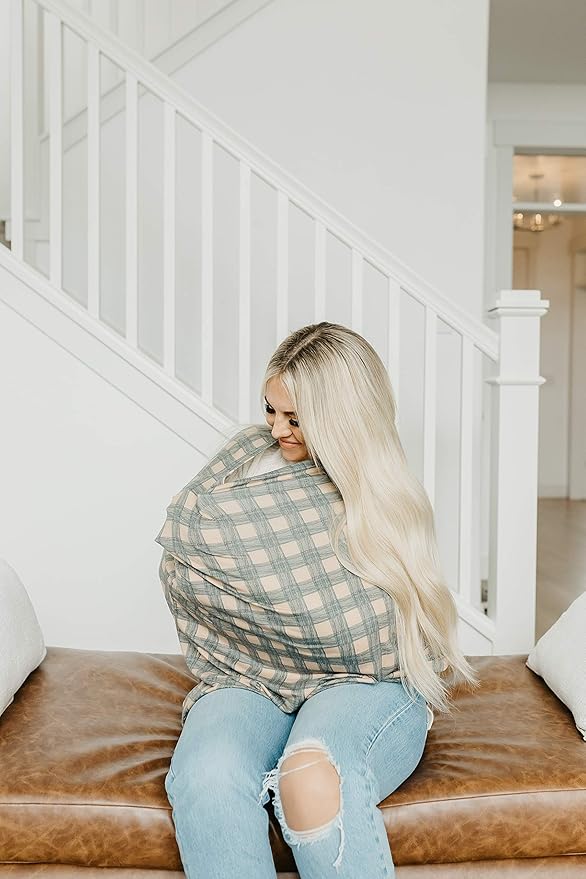 Copper Pearl Multi-Use Cover: Car Seat Covers, Nursing Cover, and Stroller Cover for Sun - Stretchy Fabric, All-Season Use, Stylish Designs, Easy Access for Moms - Billy-CubbioJoy