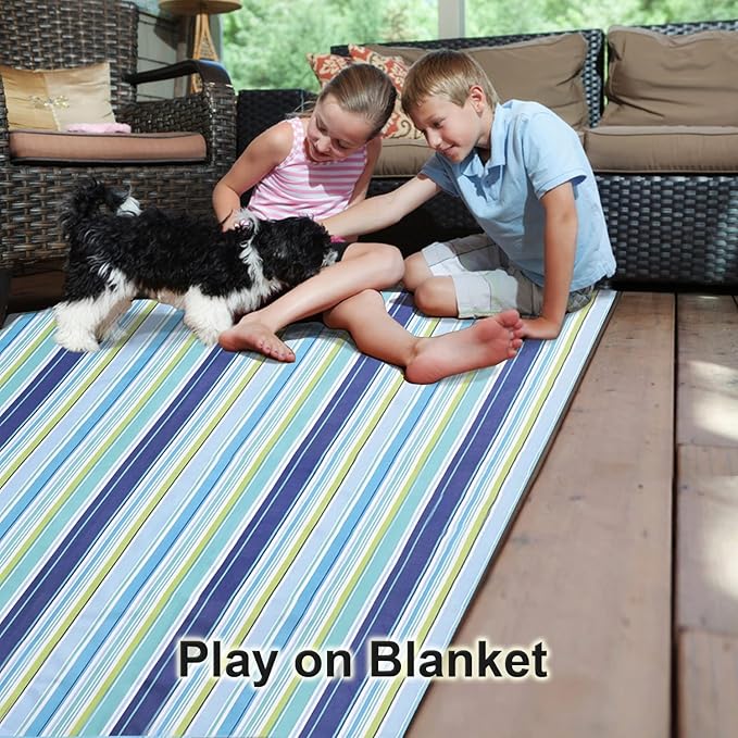 Beach Blanket Extra Large Picnic Blankes Sandproof Waterproof Outdoor Indoor Blanket Lightweight Handy Mat Portable Beach Mat for Camping Hiking Travel Park Grass 80" x 80"-CubbioJoy