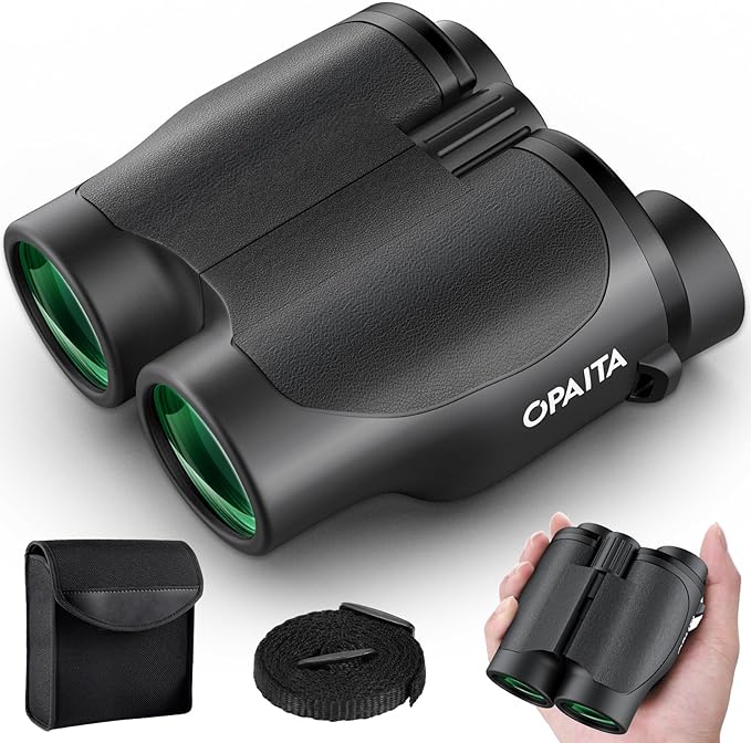 Compact Binoculars for Adults High Powered - OPAITA 20x32 Small Binoculars for Adults Kids with Low Light Vision for Hunting Cruise Ship Travel Concert Hiking-CubbioJoy