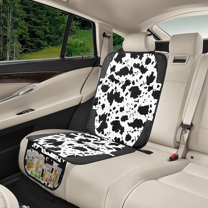 Car Seat Protector for Child Car Seat, 2 Pack Baby Car Seat Covers with Mesh Pockets & Non-Slip Backing 600D Durable Seat Protector-CubbioJoy