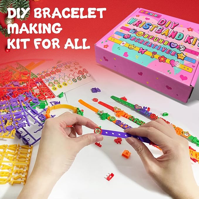 Art & Craft Kits for Kids, DIY Friendship Bracelet Making Kit for Girls, Jewelry Making, Halloween Gifts for Ages 5-12, Toys for Ages 5, 6, 7, 8, 9, 10, 11, 12 Years Old, Party Craft Activity-CubbioJoy