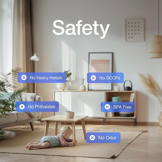 Corner Protectors Guards - Furniture Corner Guard & Edge Safety Bumpers - Baby Proof Bumper & Cushion to Cover Sharp Furniture & Table Edges - Clear and Transparent - (12 Pack)-CubbioJoy