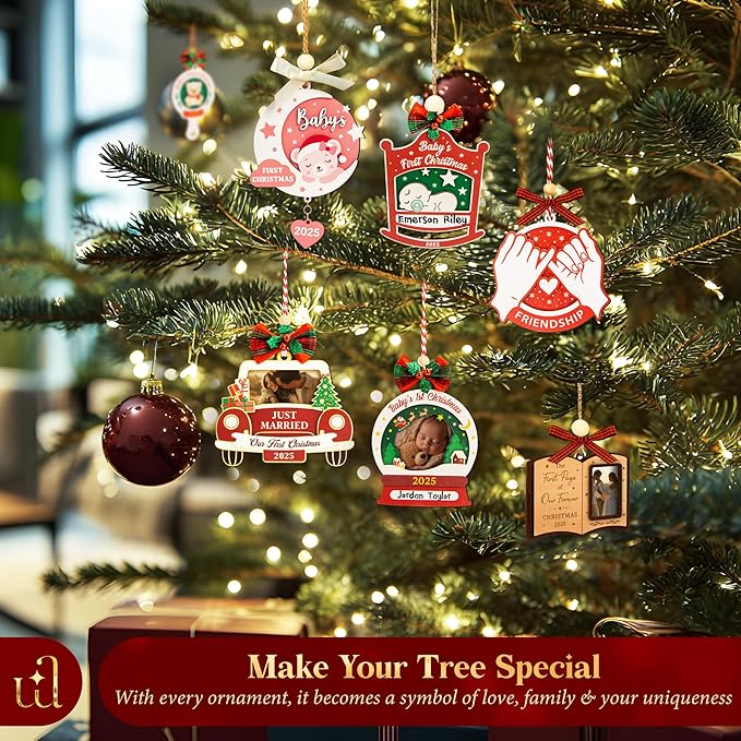 2025 Friendship Ornaments for Women Friends - Best Friends Ornaments for Women, Unique Best Friend Christmas Ornament 2025 for Christmas Tree Decorations, Special Friendship Birthday Gifts-CubbioJoy