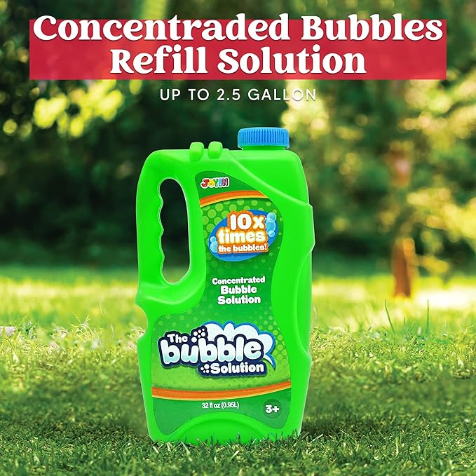 JOYIN 32 oz Concentrated Bubble Solution (Green) for Kids, Boys and Girls Summer Game, Party Favors, Summer Outdoor Fun, Pretend-Play Toys, Educational Toys, and School Classroom Prizes-CubbioJoy