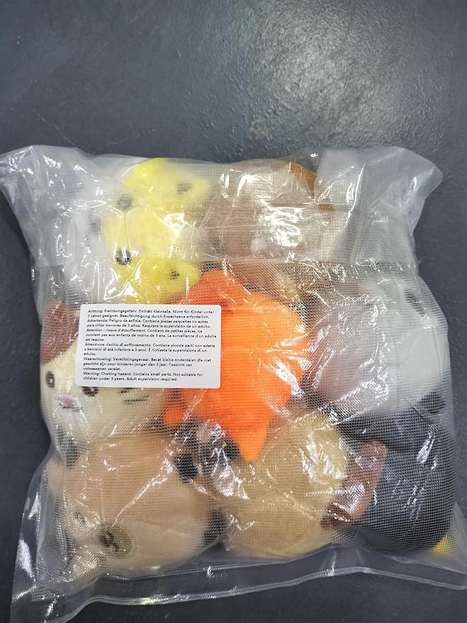 Aoriher 8 Pcs Mini Woodland Animals Plush Toys 3.15 Inch Soft Stuffed Animals Ornaments Bulk Colorful Woodland Keychain for Birthday Baby Shower Party Decors Classroom Prizes(Regular Style)-CubbioJoy