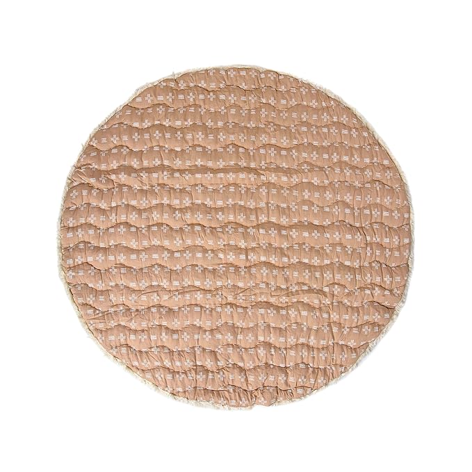 Crane Baby Safari Baby Tummy Time Activity Mat 40"X40", Reversible Floor Play Mat for Boys and Girls, Jungle Nursery Decor-CubbioJoy