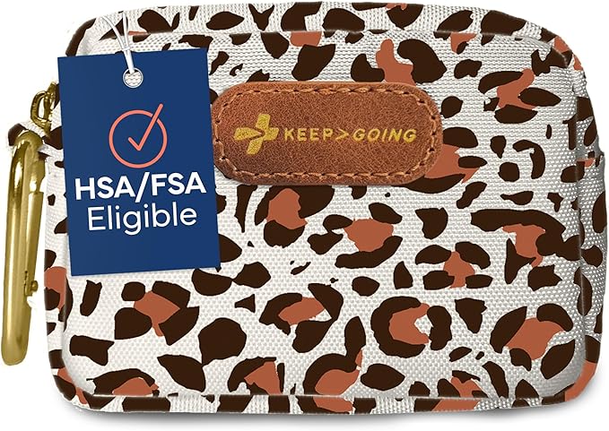 KeepGoing Small Travel First Aid Kit Kids – 60 Pc. Mini First Aid Kit for Purse, Diaper Bag, & Backpack with Latex-Free Bandages – 4 Oz., & 4.5 x 3.5 x 2 in, TSA-Approved-CubbioJoy