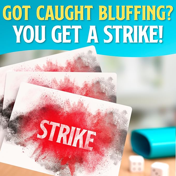 Bamboozled - A Hilariously Fun Bluffing Dice & Card Game. Family-Friendly Party Game for Kids, Teens & Adults. Fast and Easy to Learn-CubbioJoy