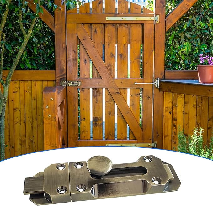 2 pcs Zinc Alloy Sliding Door Lock, Barrel Bolt Cabinet Lock Barrel Bolt Closure Cabinet Door Security Sliding Door Lock for Home Windows and Doors Cabinet Furniture-CubbioJoy