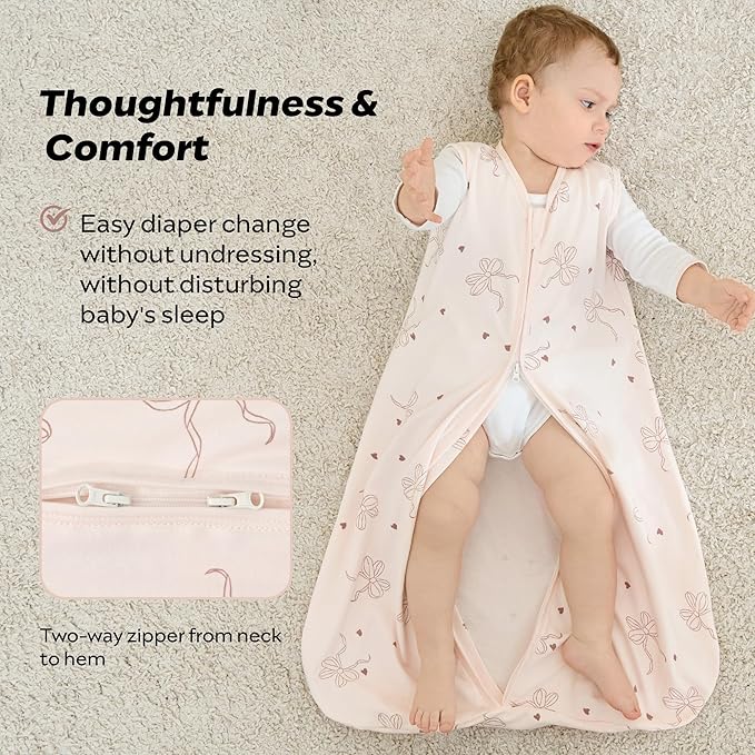 JELLYMONI Baby Sleep Sack 12-18 Months Wearable Blanket for Baby, 100% Cotton 3 Pack Infant Toddler Sleeping Sack Lightweight Soft 2-Way Zipper Sleepsack-CubbioJoy