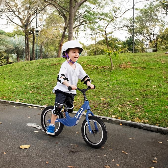 14" Kids Balance Bike for 3,4,5,6 Year Old Boys and Girls, Air Tires with Magnesium Alloy Frame, Lightweight No Pedal Toddler Training Bicycle-CubbioJoy