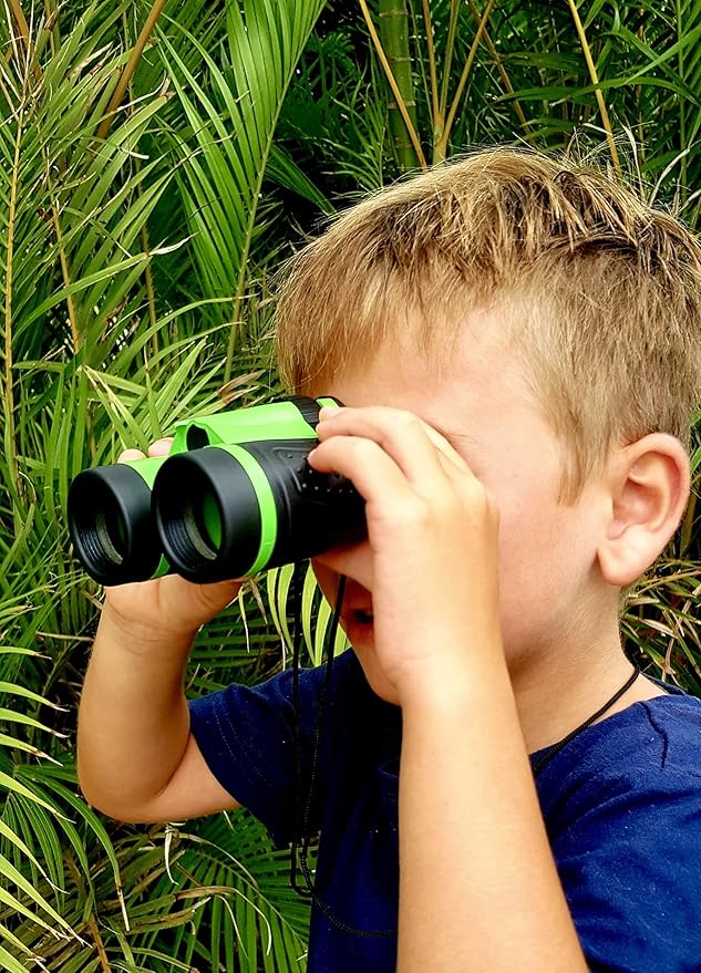 Adventure Kidz Outdoor Exploration Kit, Children’s Binoculars with Case, Flashlight, Compass, Whistle, Magnifying Glass, Backpack. Great Kids Gift Set for Camping, Hiking, STEM and Pretend Play-CubbioJoy