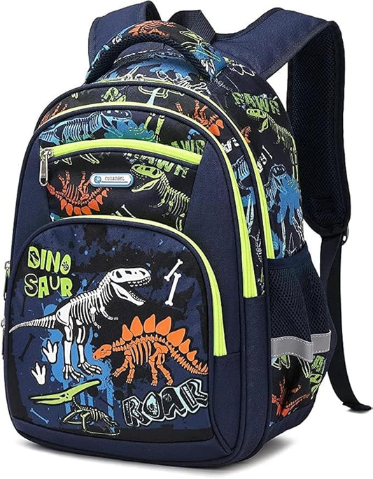 Cusangel Backpack for Boys Girls School Bookbags,Kindergarten Elementary Middle School Lightweight Waterproof Multifunctional Large Capacity for Backpack (16inch Luminous dinosaur)-CubbioJoy