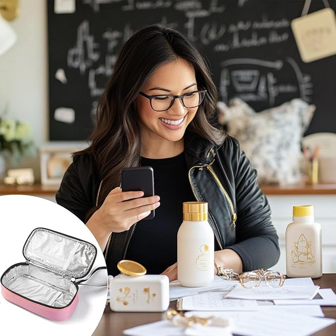 Insulated Breastmilk Cooler Bag with 2 Ice Packs - Breastmilk Cooler Organizer Bag for Daycare, Breastfeeding Mom Travel Outdoor-CubbioJoy