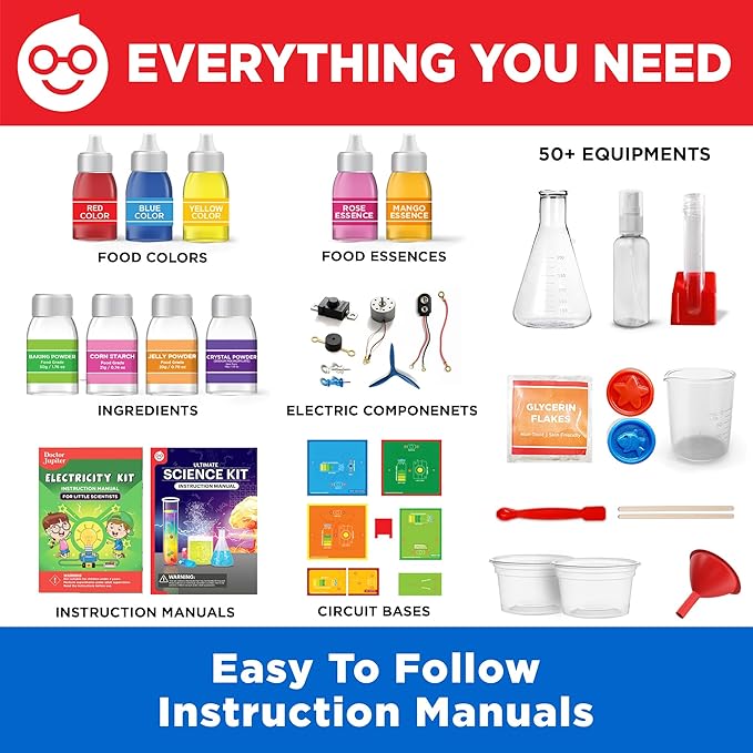 Doctor Jupiter Ultimate Science Gift Set of Science Kit, Electricity Kit for Kids Age 8-12 | Birthday Gifts for Boys & Girls of 8,9,10,11,12,13,14 Year Olds | STEM Learning & Education Toys-CubbioJoy