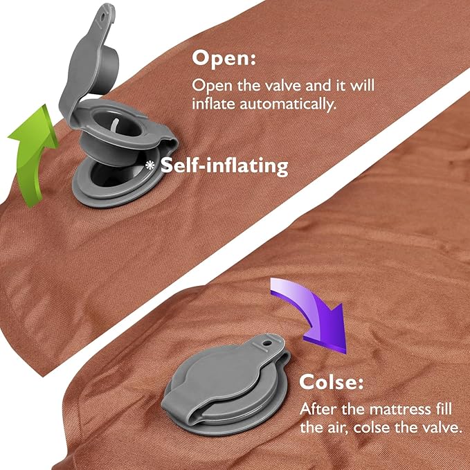 Baby Play Mat, 43x43 Inch Thicken Portable Self-Inflating Playmat for Kids Teepee Tent, Cushion Baby Mat for Floor, Tummy Time Mat with Travel Bag-CubbioJoy