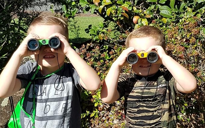 Adventure Kidz Outdoor Exploration Kit, Children’s Binoculars, Flashlight, Compass, Fox Whistle, Magnifying Glass, Backpack. Great Gift Set for STEM, Pretend Play, Ages 3+ Boys Girls-CubbioJoy