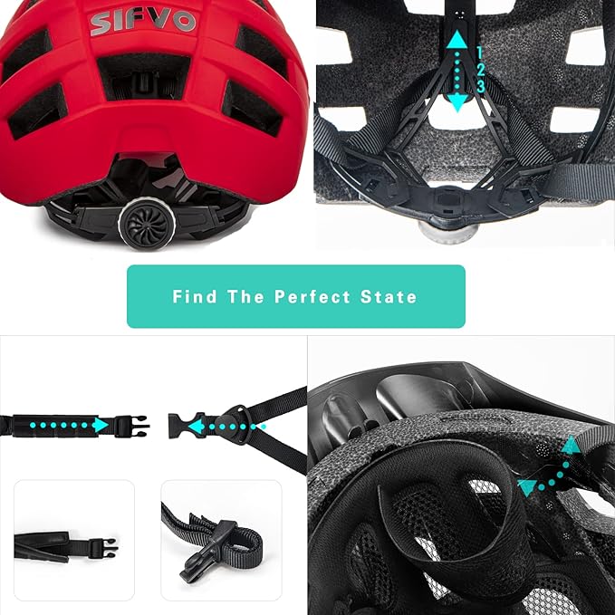 Kids Bike Helmet, SIFVO Kids Helmet 8+ Boys and Girls Bike Helmet with Cool Visor, Bike Helmets for Kids, Youth Bike Helmet Kids Mountain Bike Helmet Lightweight and Sturdy【55-58cm】-CubbioJoy