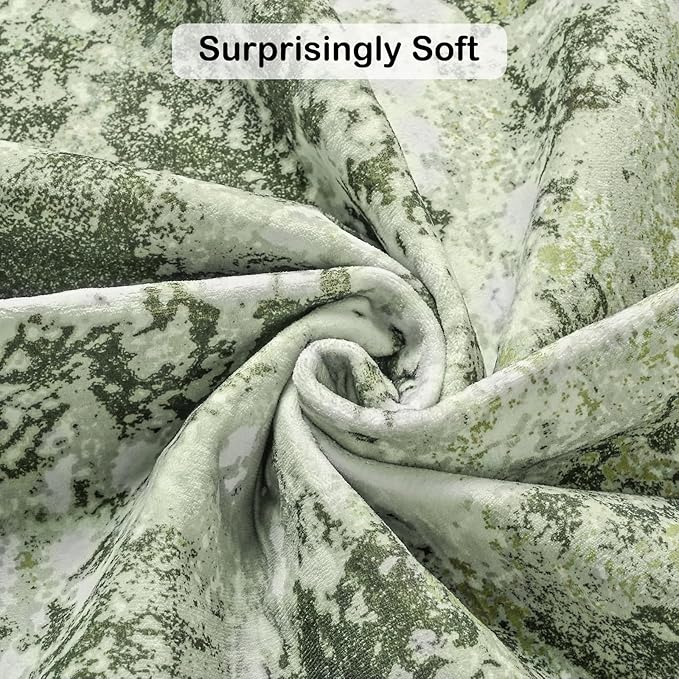 Kelarea 4x6 Rug for Living Room, Green Washable Non-Slip Rugs, Low Pile Soft Modern Abstract Carpet for Bedroom, Kitchen, Dining Room, Classroom, Dorm, Nursery, Home Office-CubbioJoy