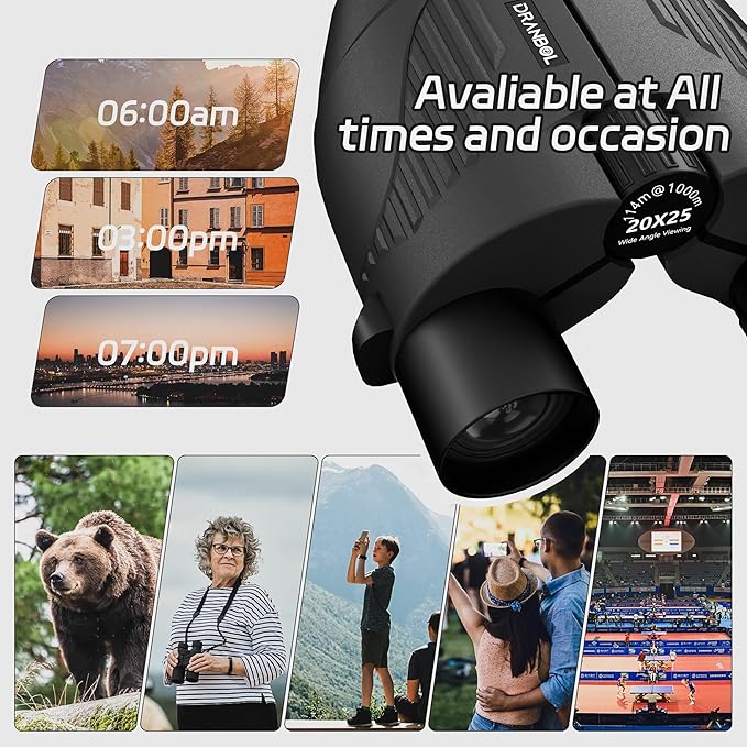 20X25 Small Binoculars for Adults and Kids, Large Eyepiece Binoculars for Bird Watching Easy Focus, Pocket High Powered Opera Glasses for Concert, Cruise Ship, Travel Must Have-CubbioJoy