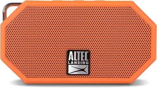 Altec Lansing Mini H2O - Waterproof Bluetooth Speaker, IP67 Certified & Floats in Water, Compact & Portable Speaker for Hiking, Camping, Pool, and Beach,Orange-CubbioJoy