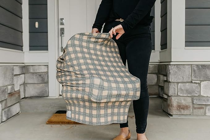 Copper Pearl Multi-Use Cover: Car Seat Covers, Nursing Cover, and Stroller Cover for Sun - Stretchy Fabric, All-Season Use, Stylish Designs, Easy Access for Moms - Billy-CubbioJoy