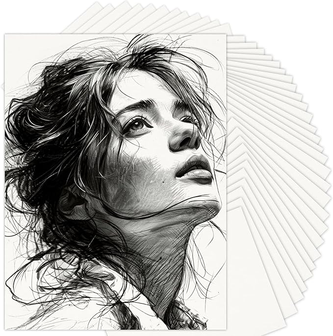 9" x 12" Sketch Paper, Art Paper Bulk, 65 Sheets (68lb/100gsm) Drawing Paper, Acid Free Artist Painting Writing Sketching, School Easel Art Supplies for Kids Teens Students Adults Beginners-CubbioJoy