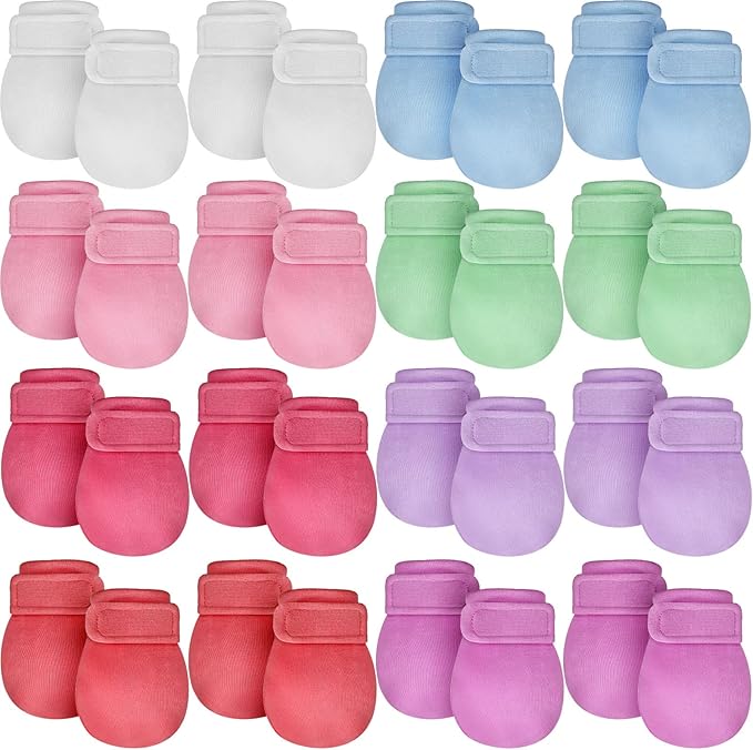 Adjustable Baby Mittens No Scratch Newborn Cotton Breathable Gloves Warm Baby Mitts for Boys Kids-CubbioJoy