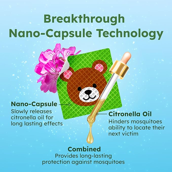 BugMD Squito Stickers Mosquito Repellent Patch Stickers for Kids (234 Patches), Safe & Effective Insect Repellent Patches for Toddlers, Kids, Camping, Beach & Outdoor Essentials-CubbioJoy