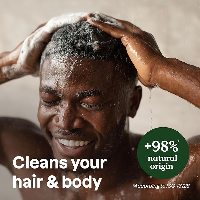 ATTITUDE 2-in-1 Body Wash and Hair Shampoo, EWG Verified Shower Gel, Dermatologically Tested, Made with Naturally Derived Ingredients, Vegan Personal Care, Sage and Rosemary, 16 Fl Oz-CubbioJoy