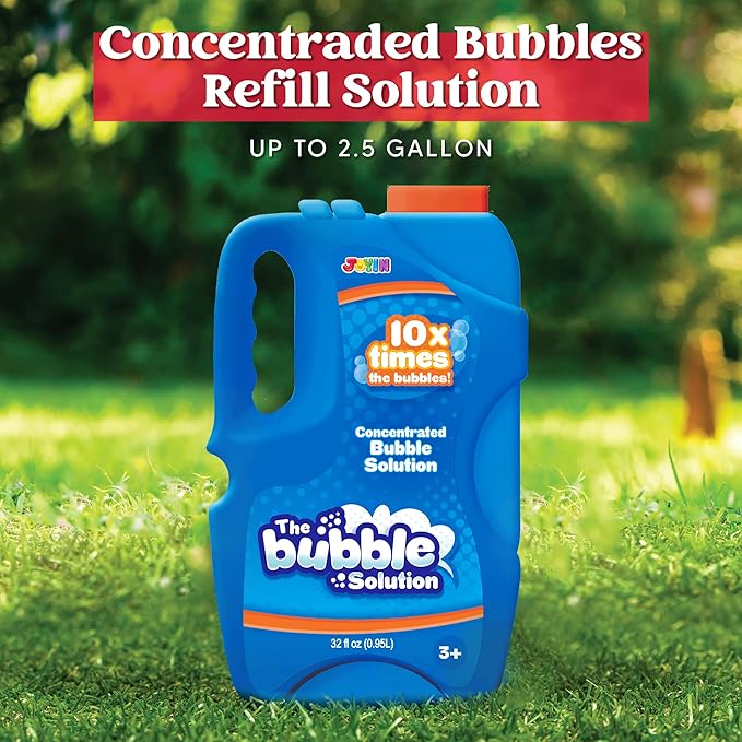 JOYIN 32 OZ Concentrated Bubble Solution for Bubble Machines (Up to 2.5 Gallons), Concentrated Solution Refills for Machine, Wands, Blower, Easter, Kids, Parties-CubbioJoy