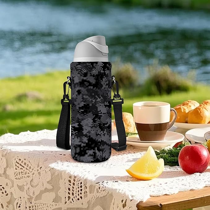 AUPET Water Bottle Bag Carrier,24oz/32oz Insulated Neoprene bottle Sling Holder Case Pouch Cover for 1000ML/750ML Bottles with Shoulder Strap for walking-CubbioJoy