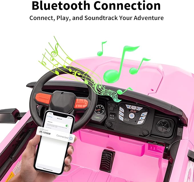 24V 10Ah Ride on Toy for Big Kids, 4WD 2 Seater Electric SUV Kids Car to Drive w/Remote Control, 4x200W Motors - Pink-CubbioJoy