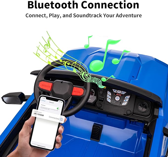 24V 10Ah Ride on Toy for Big Kids, 4x4 2 Seater Electric Kids SUV Car to Drive with Remote Control, 4x200W Motors - Blue-CubbioJoy