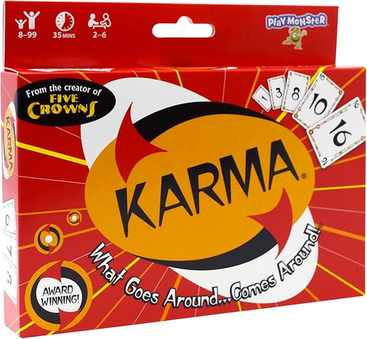 KARMA Card Games for Kids – Kids, Family Games Night, Multi-Player, Screen Free, Travel Games, Playing Cards, What Goes Around, Comes Around, Ages 8+-CubbioJoy