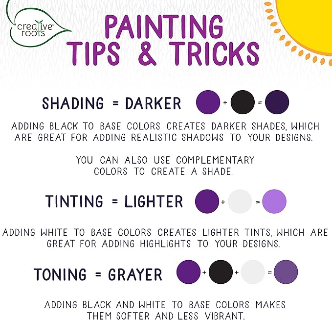 Creative Roots Mosaic Heart Stepping Stone, Includes 7-Inch Ceramic Stepping Stone & 6 Vibrant Paints, Mosaic Stepping Stone Kit, Paint Your Own, DIY Stepping Stone Kit for Kids Ages 8+-CubbioJoy