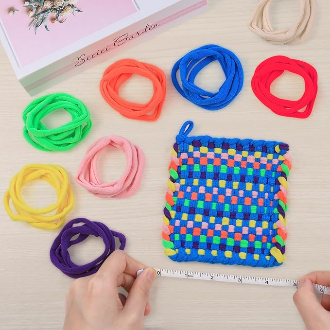 IQKidz 224 PCS Loom Loops Refill for Potholder Weaving Loom Kit Toys, Elastic DIY Arts and Crafts Loops Supplies for Kids Beginners, Perfect Birthday Gifts for 5 6 7 8-12 13 Year Old Girls-CubbioJoy