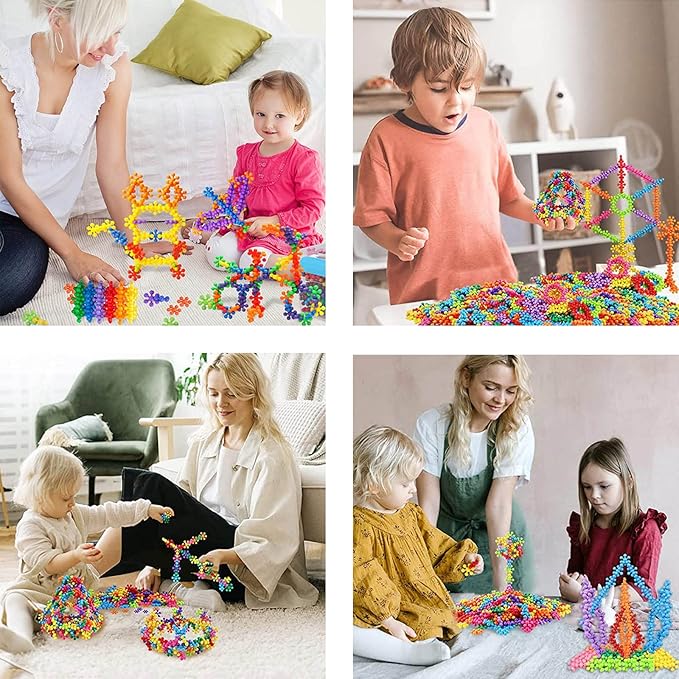 250 Pieces Building Blocks Kids STEM Toys Educational Building Toys Interlocking Solid Plastic Discs Sets for Preschool Boys and Girls Aged 3+-CubbioJoy
