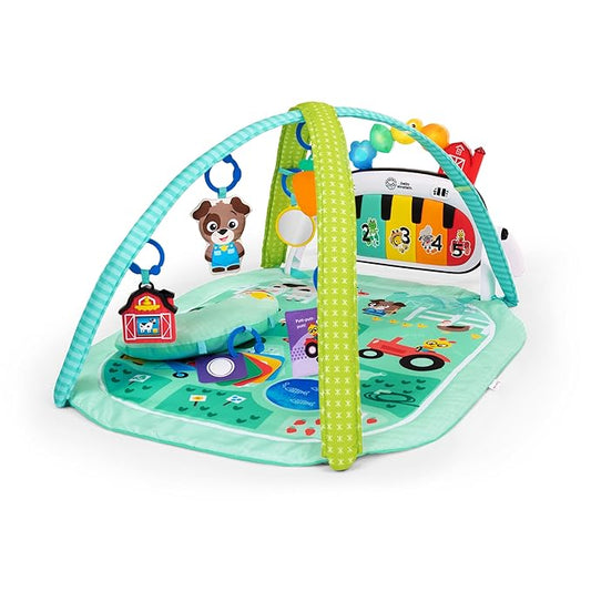 Baby Einstein Farm Explorers 4-in-1 Kickin’ Tunes Musical Meadow Music & Language Discovery Gym, Ages 0 Months and Up-CubbioJoy