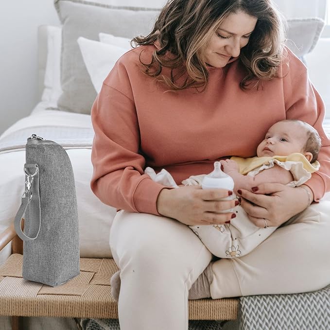 Accmor Baby Bottle Cooler Tote Bags, Insulated Breastmilk Cooler Bag, Nursing Bottle Warmer Bag for Nursing Mom Daycare Travel-CubbioJoy