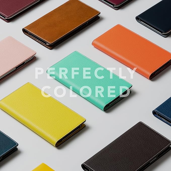 D8 Neon Full Grain Leather Wallet Case for iPhone 15 Pro - [2-in-1] Handcrafted Detachable Diary Style with Magnetic MagSafe Back Cover, Gift Box Included (Coral)-CubbioJoy