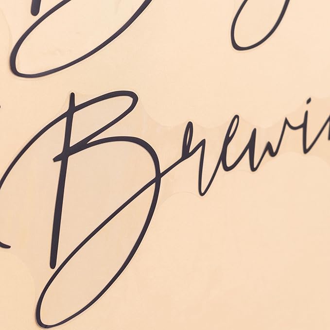 Baby is Brewing Wall Decal - Baby Shower/Gender Reveal/Birthday Party Decoration Supplies Wall Stickers,Beer Brewing Theme Stickers, Brewing Sign Balloon Arch Backdrop and Party Backdrop Decals-CubbioJoy