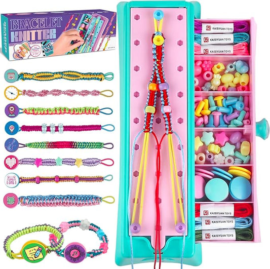 Arts and Crafts for Kids Age 8-12, Friendship Bracelet Making Kit for Girls, DIY Jewelry String Maker Kit Toys, Bracelets Maker Craft, Christmas Birthday Gifts for Ages 6 7 8 9 10 11 12 Year Old-CubbioJoy