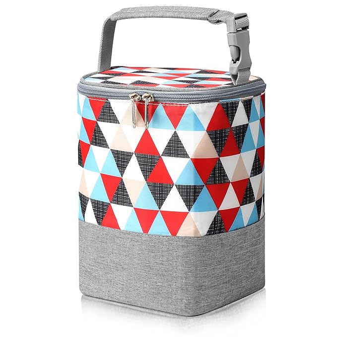 Accmor Breastmilk Cooler Bag, Baby Bottle Cooler Bags, Insulated Bottle Cooler Tote Bags On The Go, Fits 4 Large 8oz Bottles, for Nursing Mom Daycare Travel-CubbioJoy