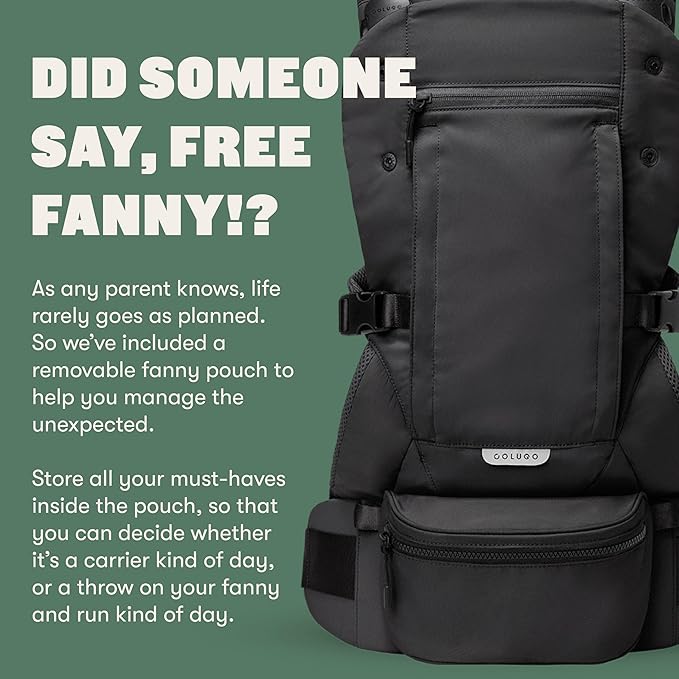 Colugo Baby Carrier - Baby Carrier Newborn to Toddler, Toddler Carrier, Adjustable, Lightweight, Breathable Carrier for Newborn to 33 Pounds (Olive)-CubbioJoy