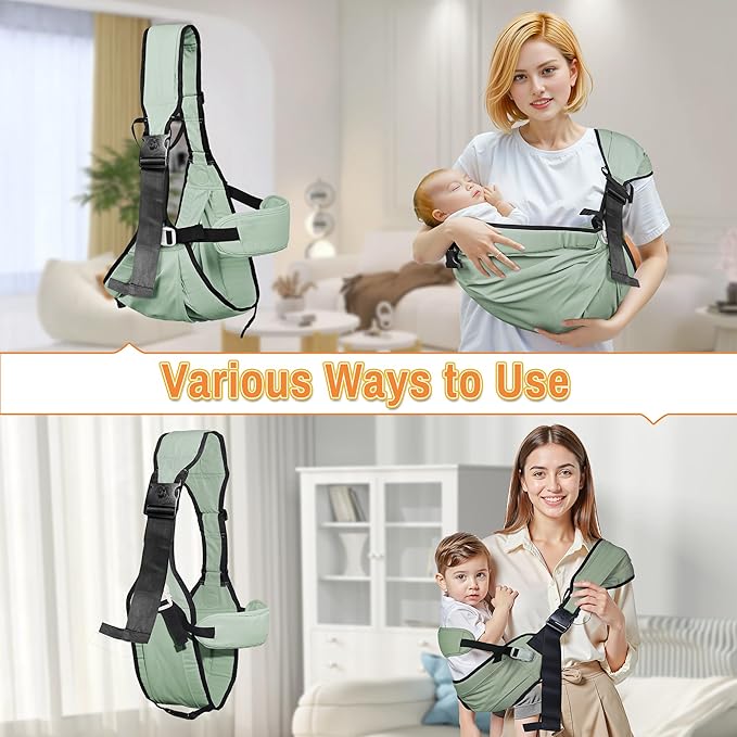 Baby Carrier Newborn to Toddler,Adjustable Baby Sling Carrier,Comfortable and Lightweight Toddler Carrier for 25-60 lbs,Ideal for Shopping Travelling-CubbioJoy